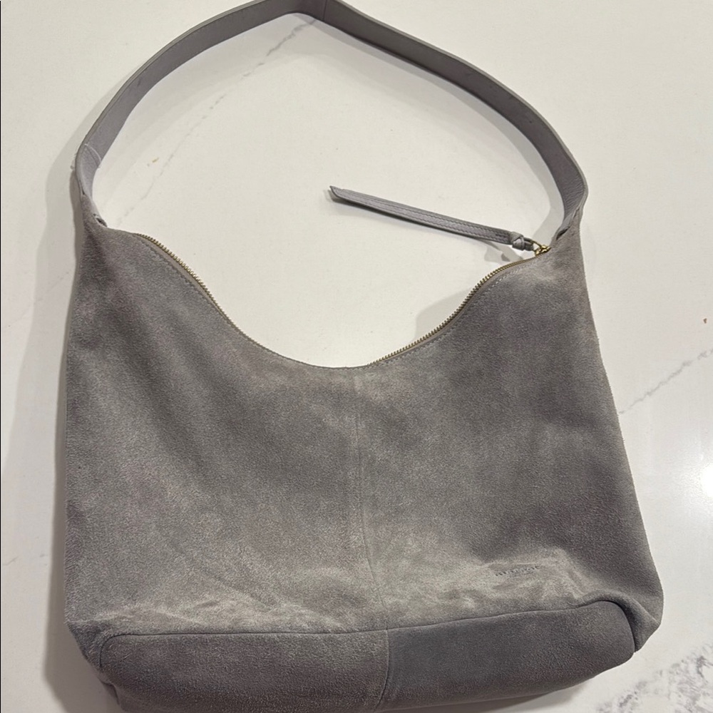 Margot suede shoulder bag